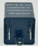 LED Flasher CF15 JL-02 12 to 24 Volt AC-DC 3 Terminal 120 Watt